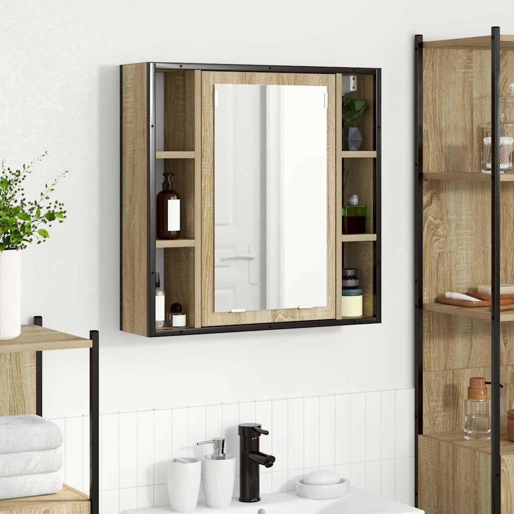 Speilskap med hylle Sonoma eik 60 x 16 x 60 cm Konstruert tre