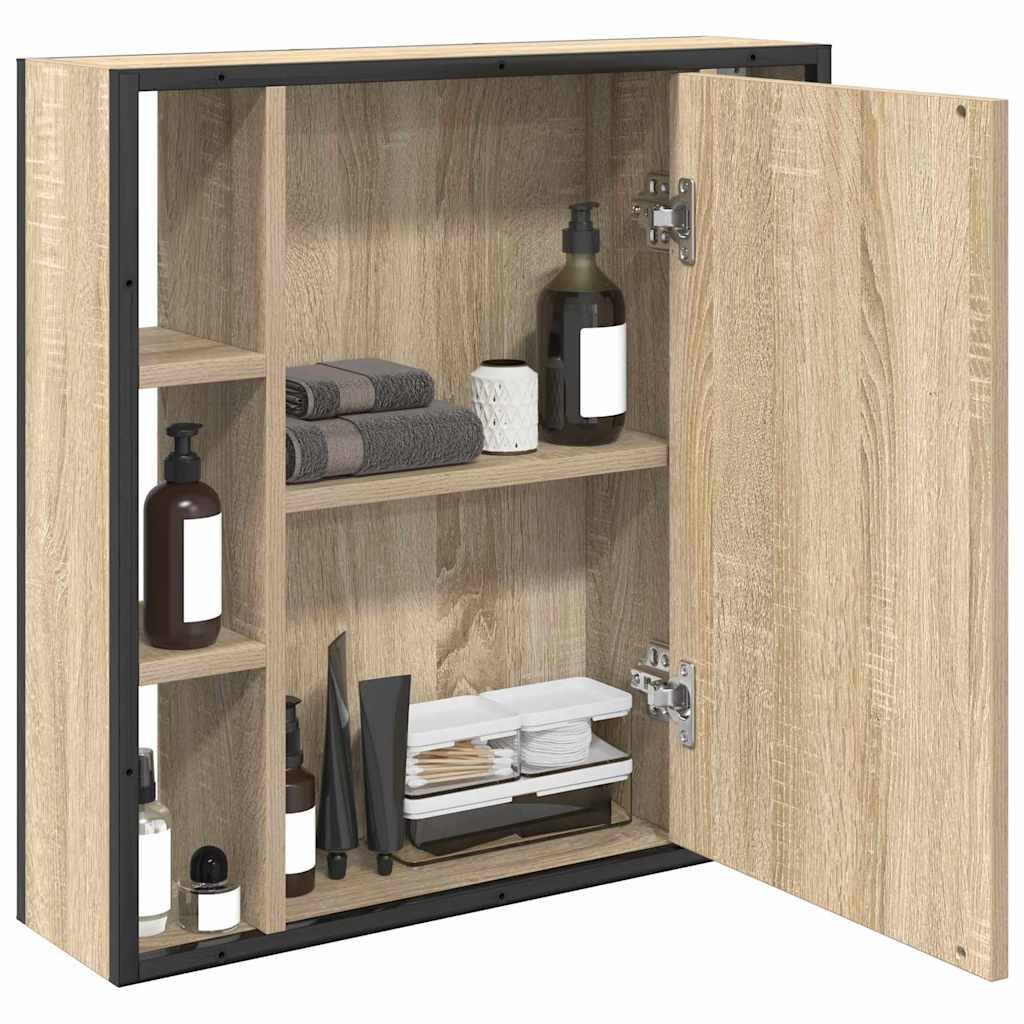 Speilskap med hylle Sonoma eik 60 x 16 x 60 cm Konstruert tre