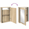 Baderomsspeilskap med speil Brun 42 x 12 x 60 cm Konstruert tre