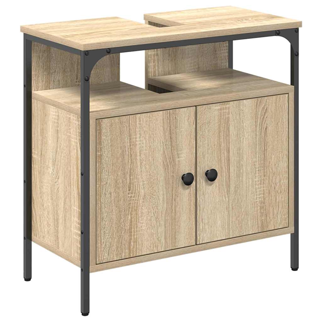 Baderomsskap med lagring Beige 60 x 30 x 60 cm Konstruert tre