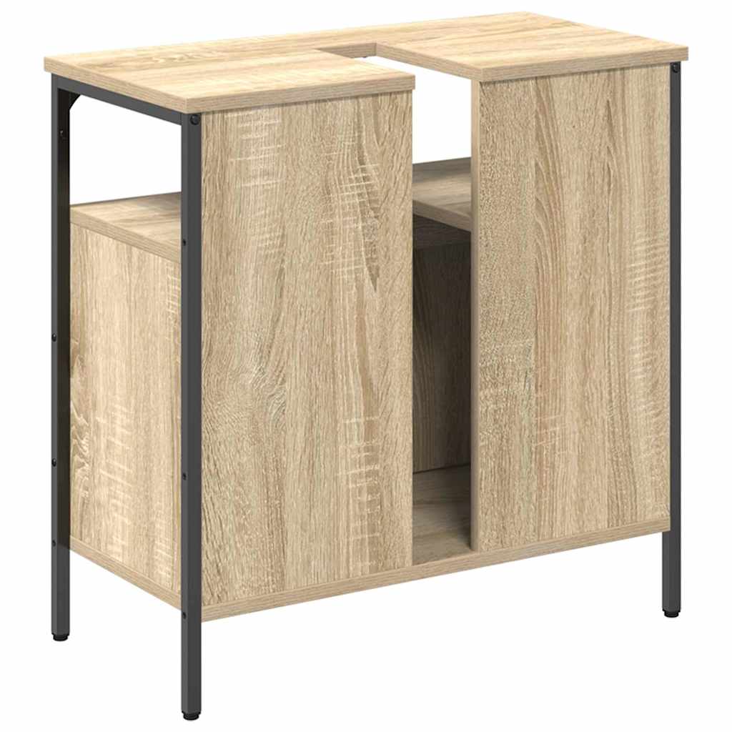 Baderomsskap med lagring Beige 60 x 30 x 60 cm Konstruert tre
