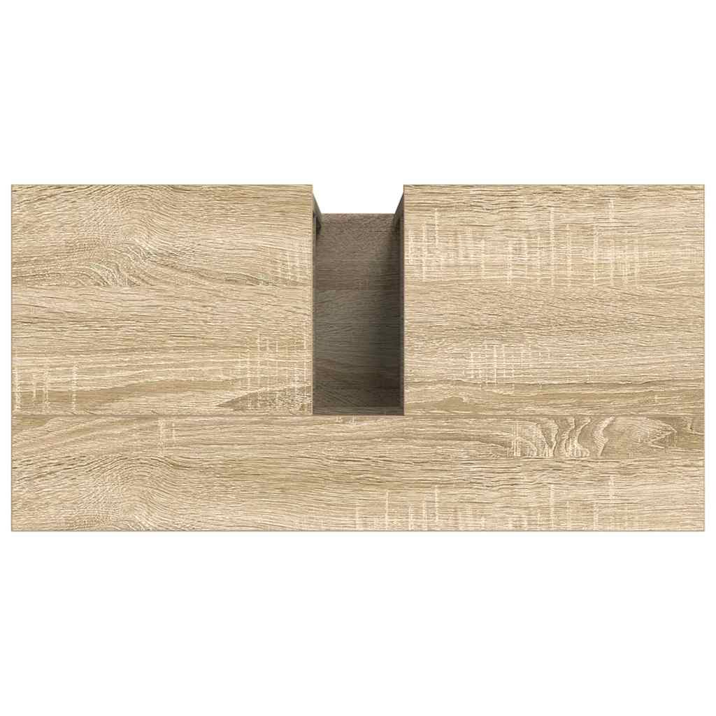 Baderomsskap med lagring Beige 60 x 30 x 60 cm Konstruert tre