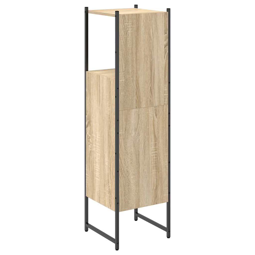 Baderomsskap med hylle Beige 33 x 33 x 120,5 cm Konstruert tre