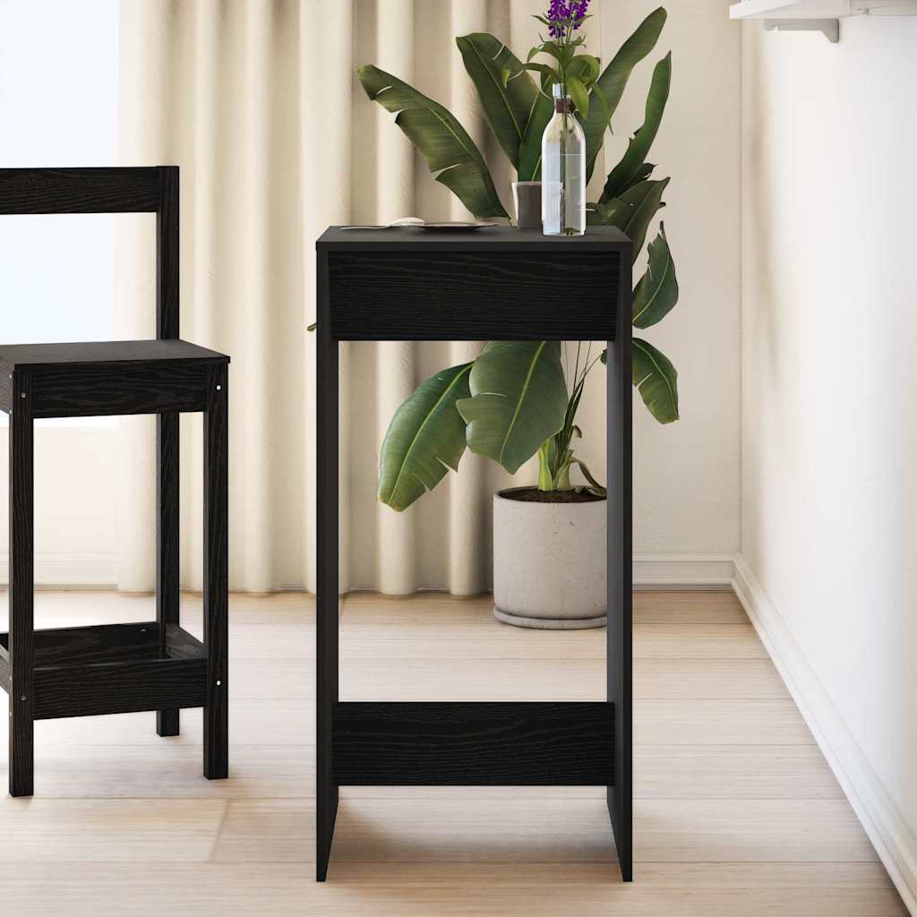 Barbord Svart Eik 51 x 50 x 103.5 cm Konstruert tre