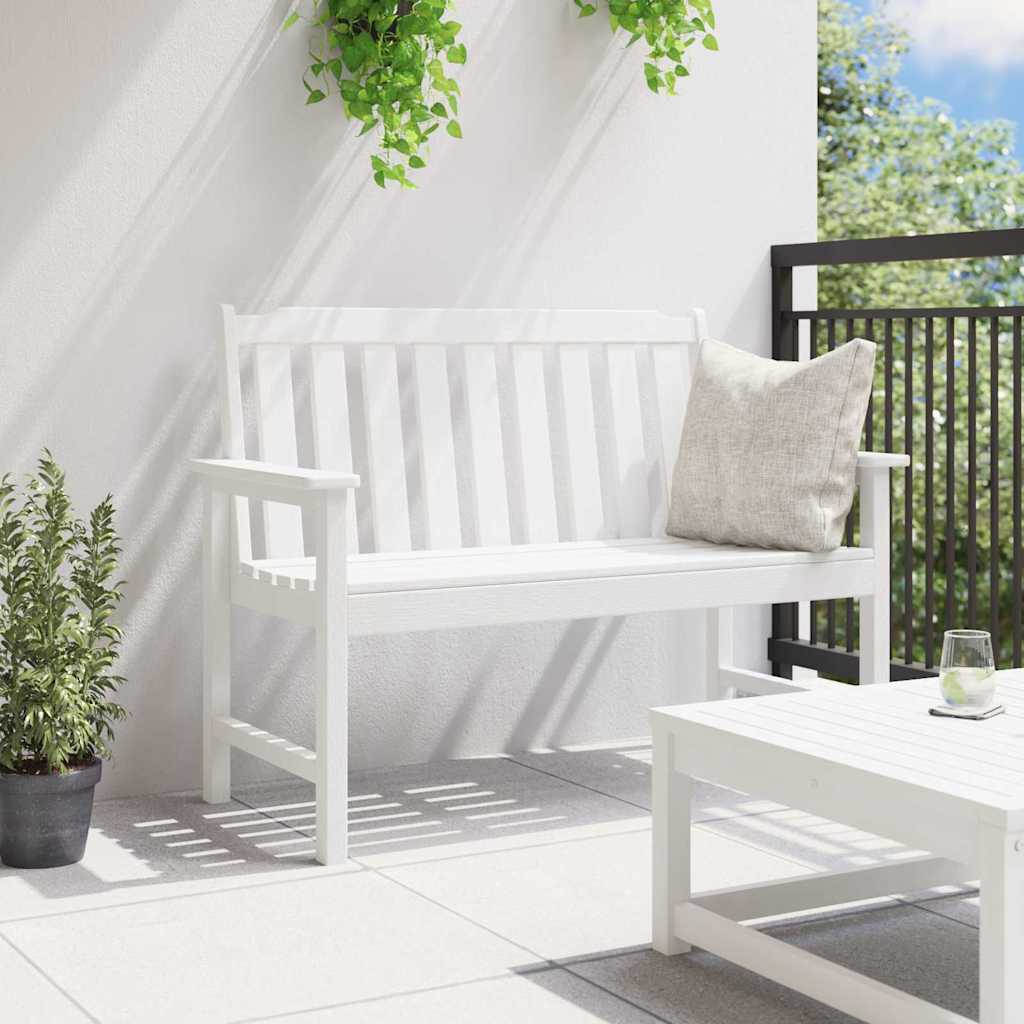Hagebenk Hvit 120 x 59 x 88 cm HDPE