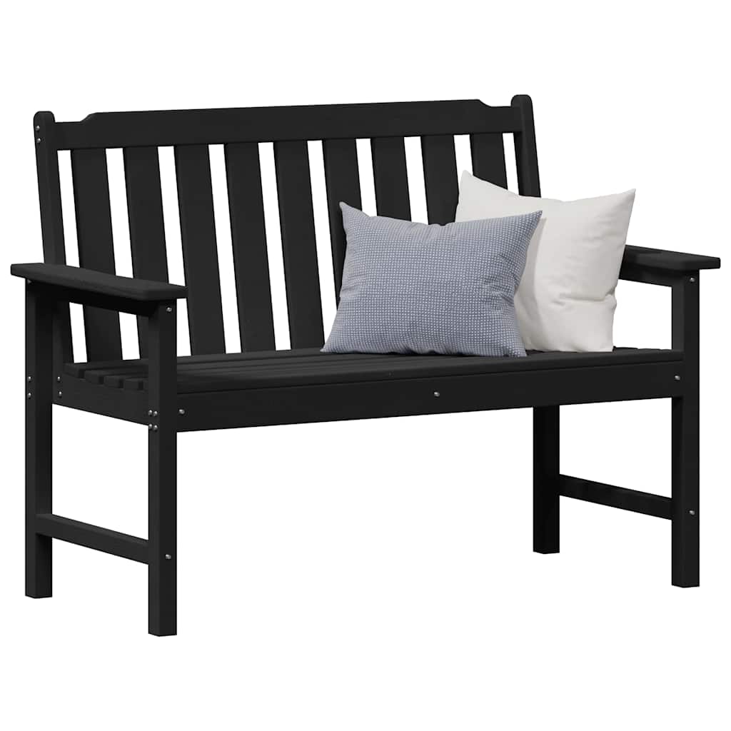 Hagebenk Svart 120 x 59 x 88 cm HDPE