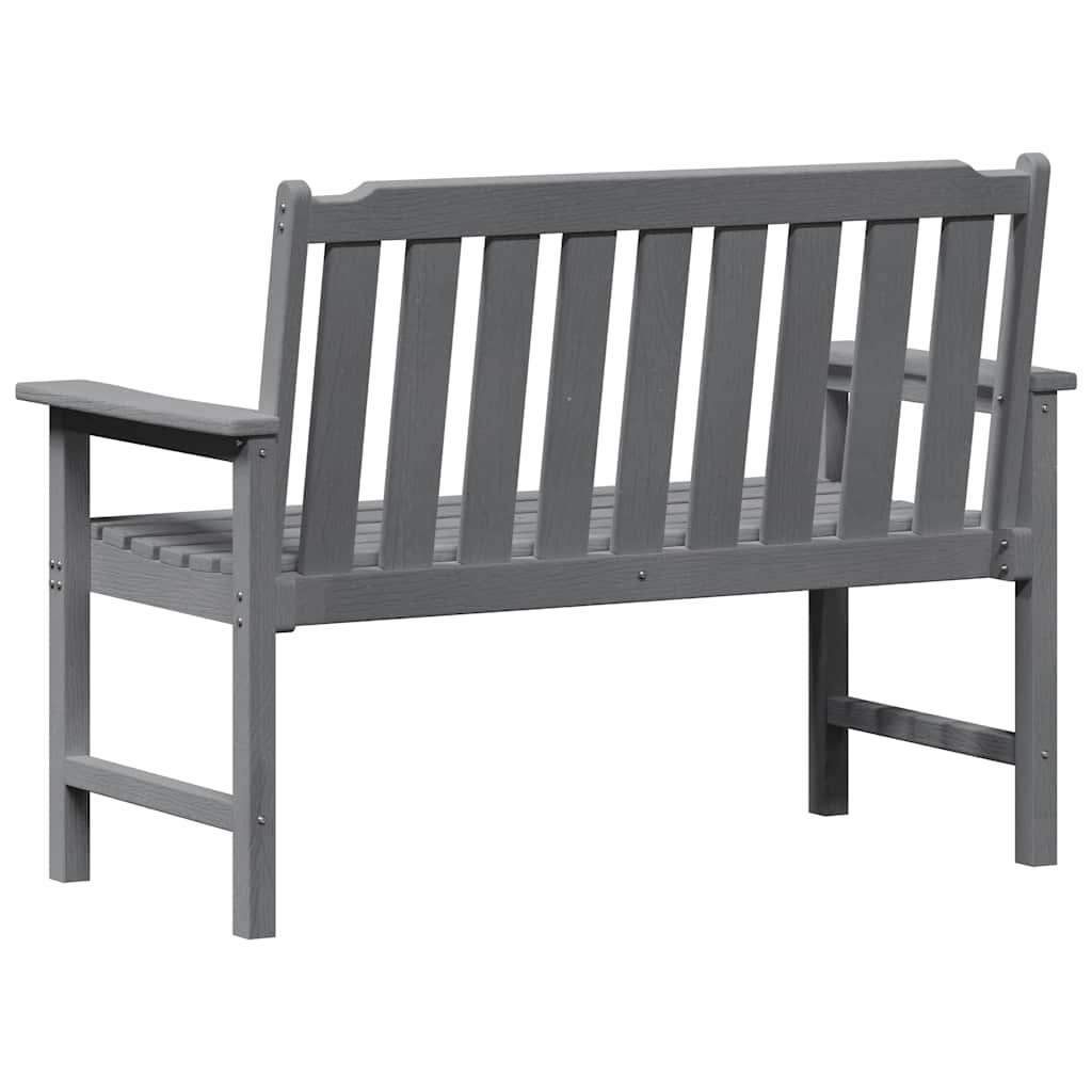 Hagebenk Lysegrå 120 x 59 x 88 cm HDPE