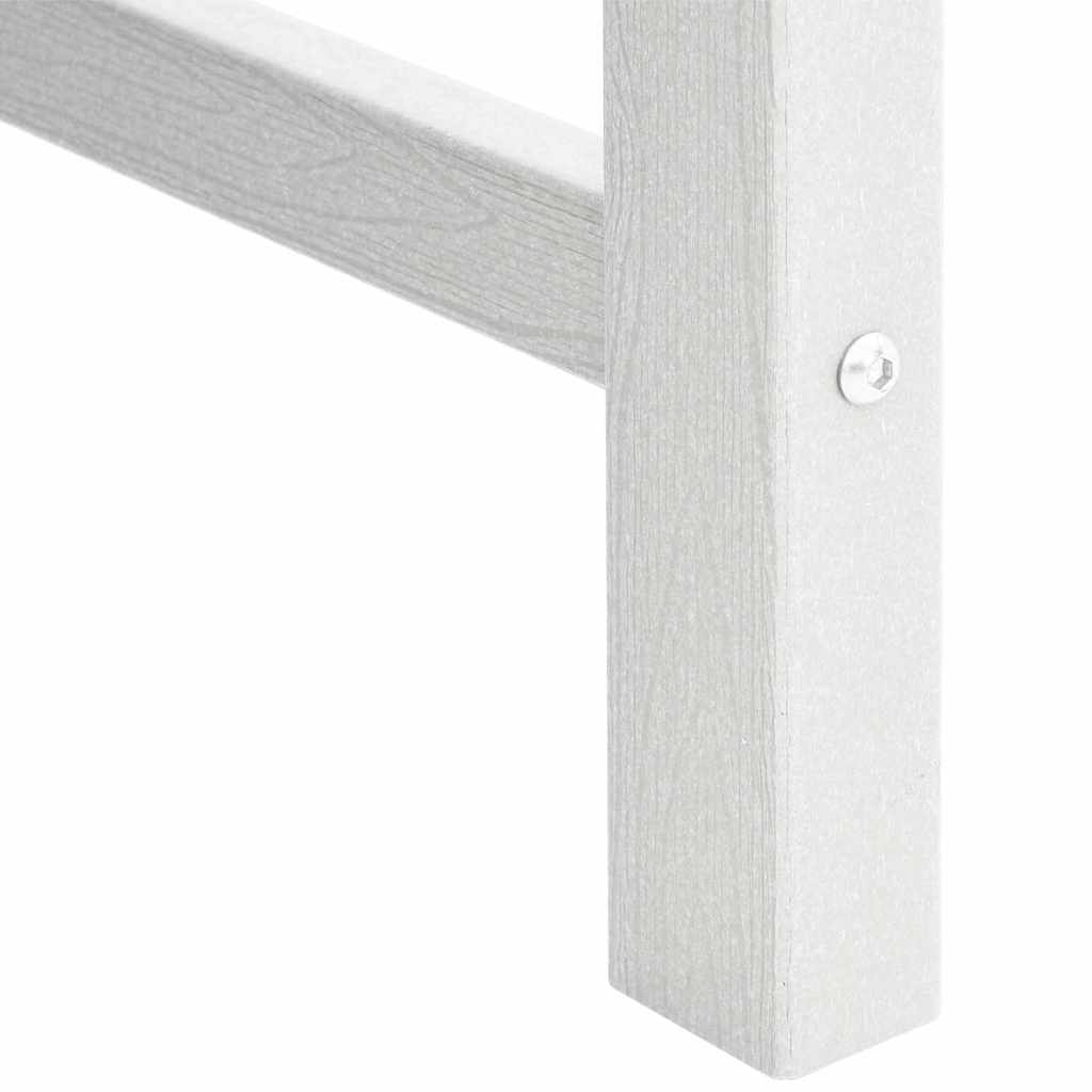 Hage spisestol 2 pcs Hvit 65.5 x 59 x 88cm HDPE