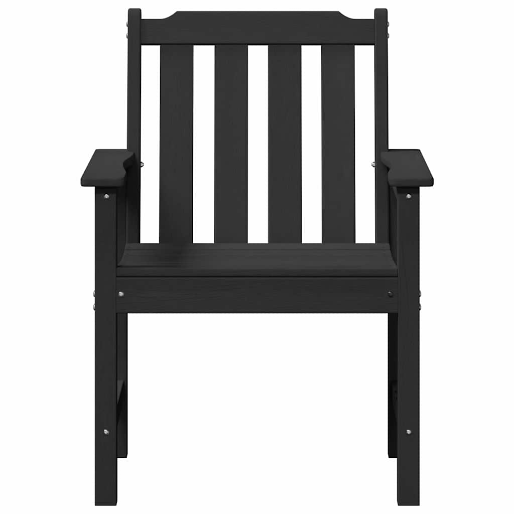 Hage spisestol 2 pcs Svart 65,5 x 59 x 88 cm HDPE