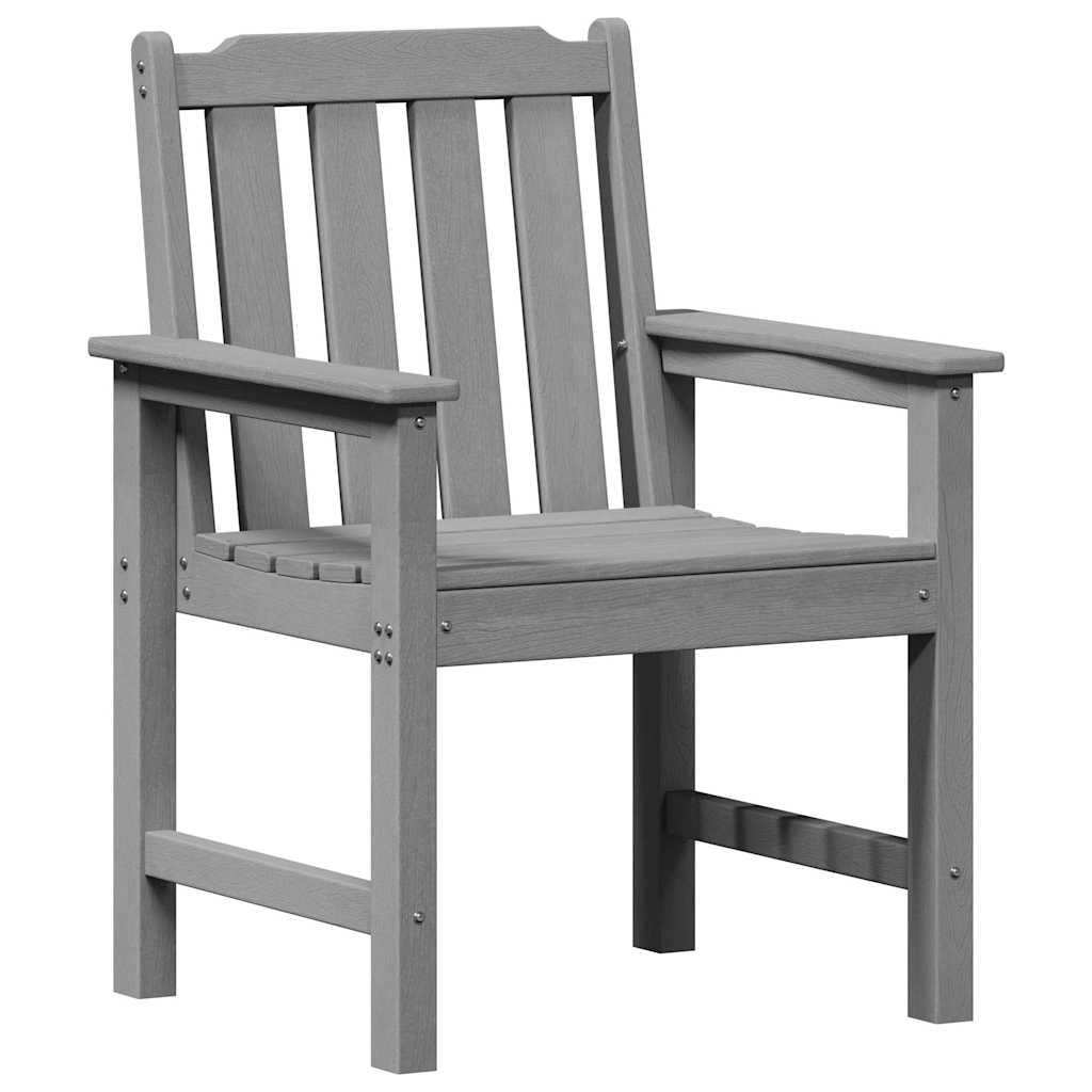 Hage spisestol 2 pcs Lysegrå 65,5 x 59 x 88 cm HDPE