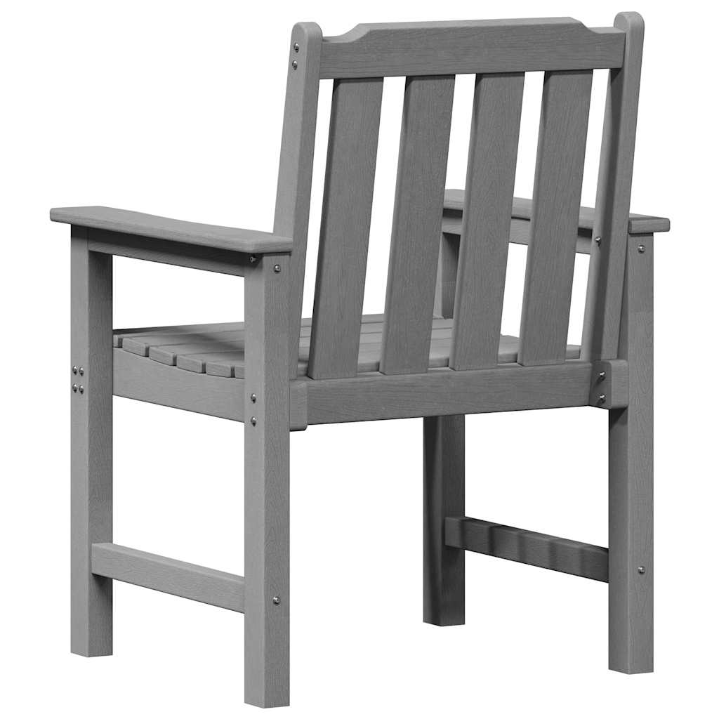 Hage spisestol 2 pcs Lysegrå 65,5 x 59 x 88 cm HDPE