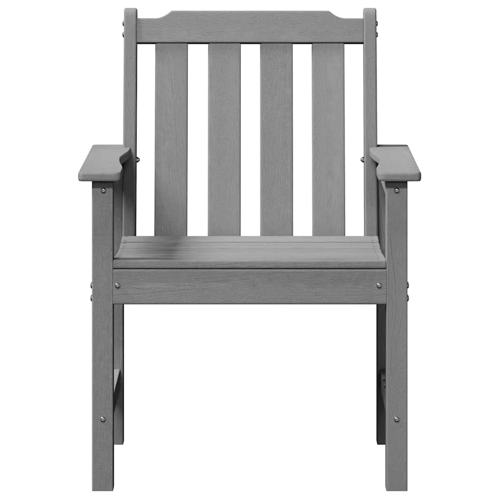Hage spisestol 2 pcs Lysegrå 65,5 x 59 x 88 cm HDPE