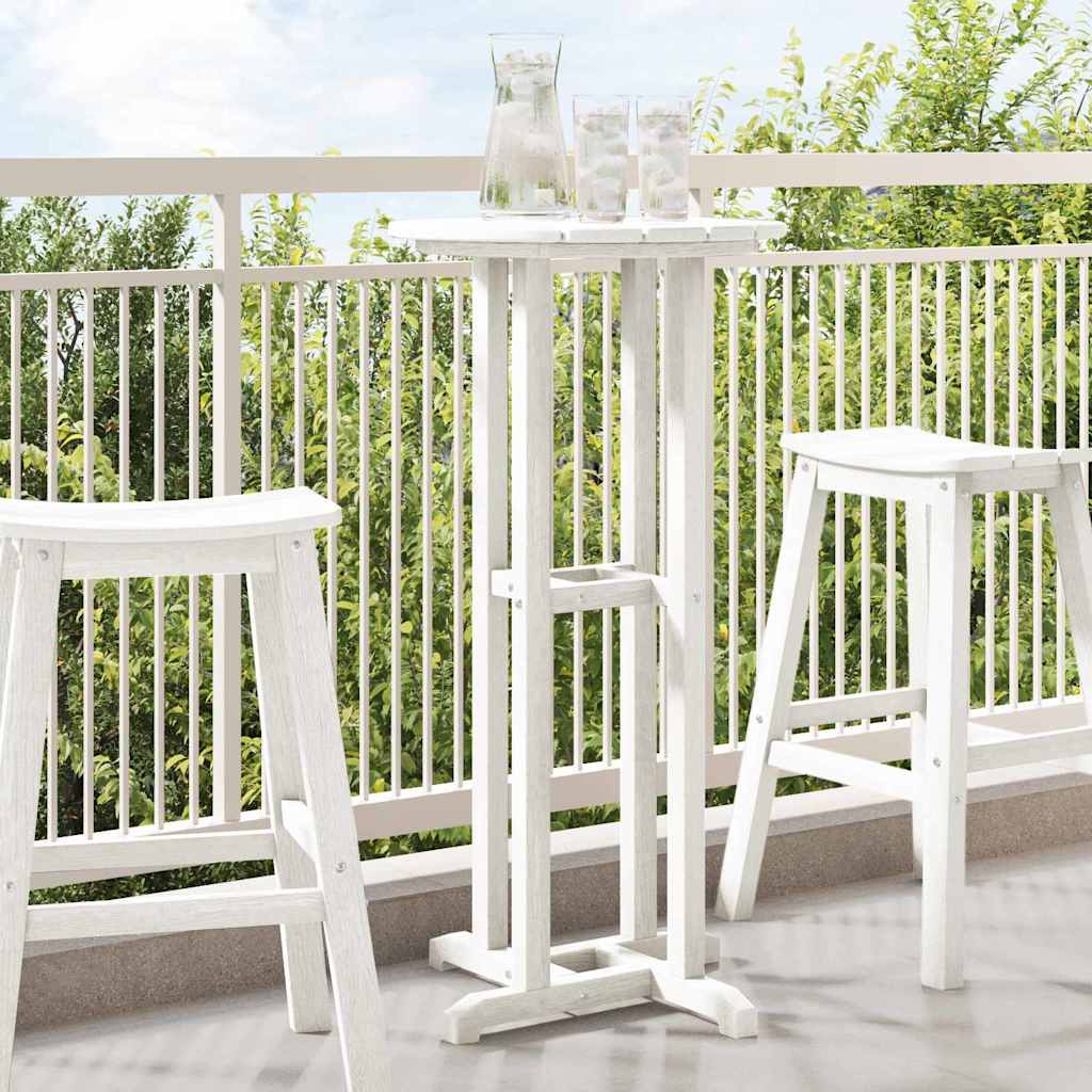 Barbord Hvit 55 x 55 x 107 cm Polyethylen