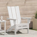 Folding Adirondack Stol Hvit 80,5 x 74,5 x 92 cm HDPE