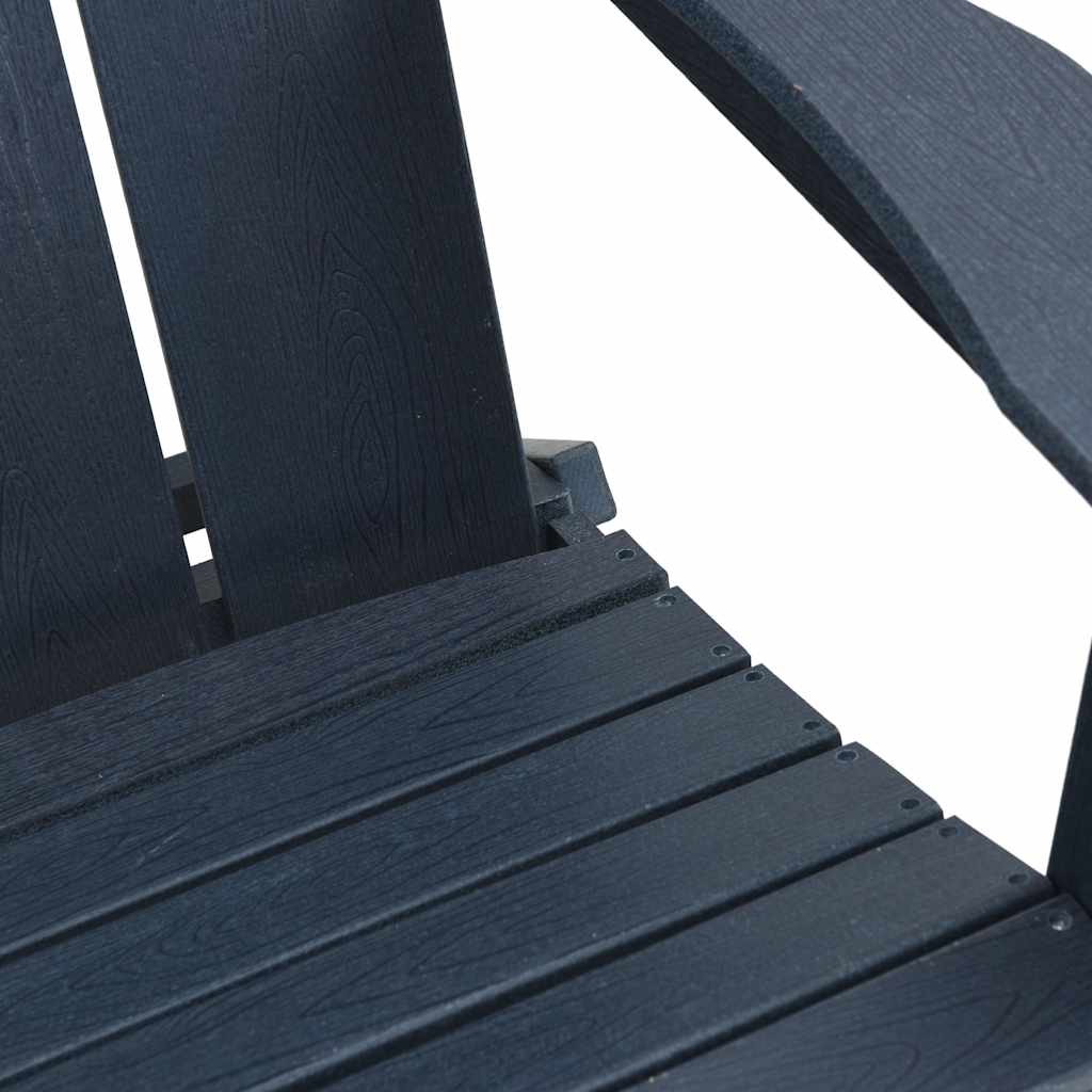 Folding Adirondack Stol Marineblå 80,5 x 74,5 x 92 cm HDPE