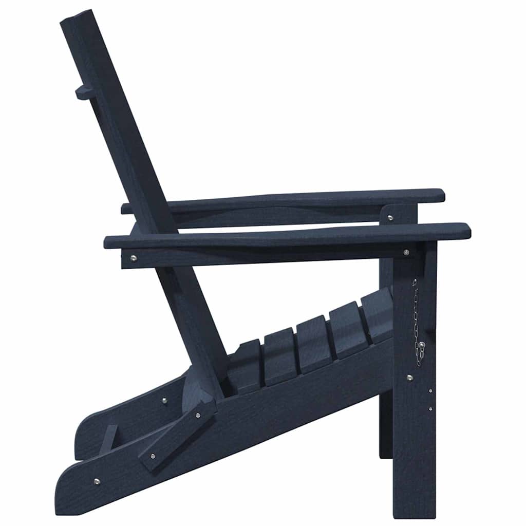 Folding Adirondack Stol Havblå 74.5 x 80.5 x 90cm HDPE