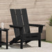 Folding Adirondack Stol Svart 80,5 x 74,5 x 92 cm HDPE