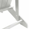Adirondack-stol Hvit 74 x 82 x 92cm HDPE