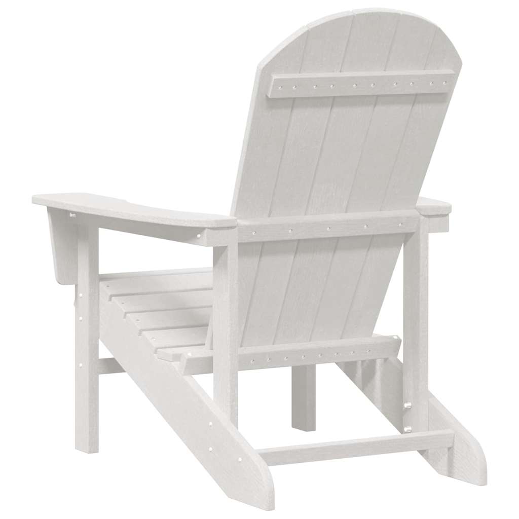 Adirondack-stol Hvit 74 x 82 x 92cm HDPE