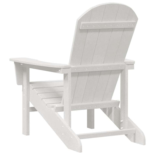 Adirondack-stol Hvit 82 x 74 x 92 cm HDPE
