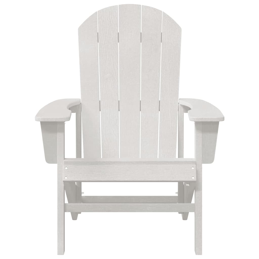 Adirondack-stol Hvit 74 x 82 x 92cm HDPE