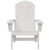 Adirondack-stol Hvit 74 x 82 x 92cm HDPE
