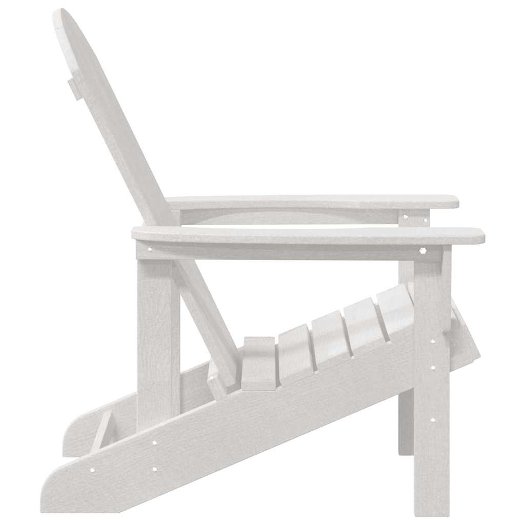 Adirondack-stol Hvit 74 x 82 x 92cm HDPE