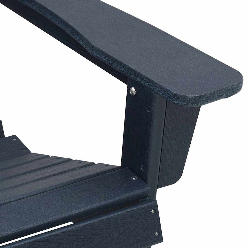 Adirondack-stol Marineblå 82 x 74 x 92 cm HDPE