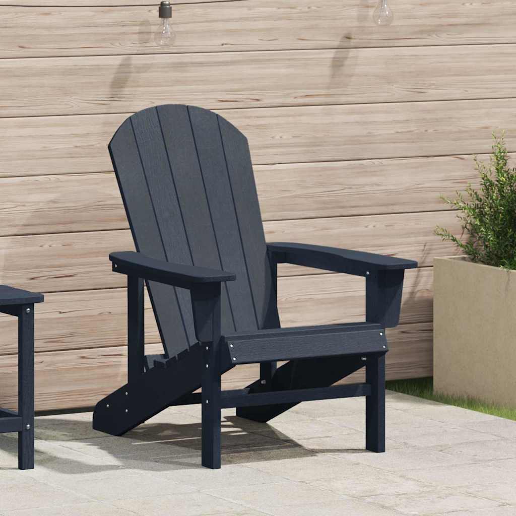 Adirondack-stol Marineblå 82 x 74 x 92 cm HDPE