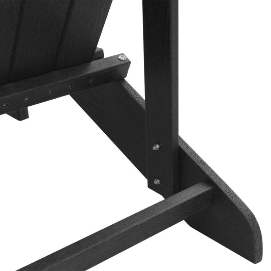 Adirondack-stol Svart 82 x 74 x 92 cm HDPE