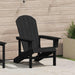 Adirondack-stol Svart 82 x 74 x 92 cm HDPE