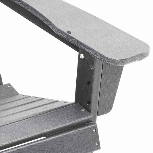 Adirondack-stol Lysegrå 82 x 74 x 92 cm HDPE