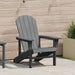 Adirondack-stol Lysegrå 82 x 74 x 92 cm HDPE