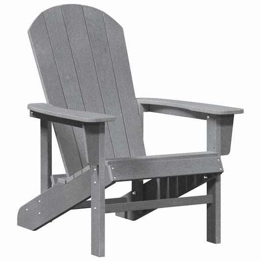 Adirondack-stol Lysegrå 82 x 74 x 92 cm HDPE