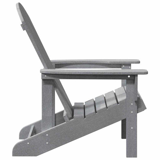 Adirondack-stol Lysegrå 82 x 74 x 92 cm HDPE