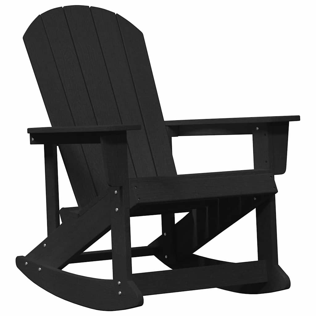 Adirondack gyngestol Svart 73.5 x 92 x 90cm HDPE