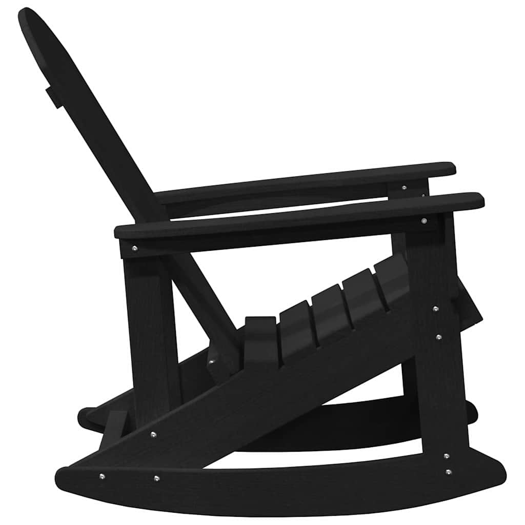 Adirondack gyngestol Svart 92 x 73,5 x 92 cm HDPE