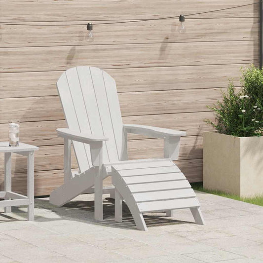 Adirondack-stol Hvit 82 x 74 x 92 cm HDPE