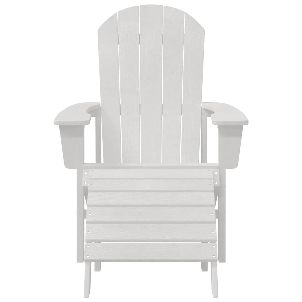 Adirondack-stol Hvit 82 x 74 x 92 cm HDPE