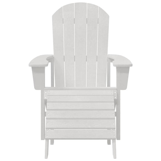 Adirondack-stol Hvit 82 x 74 x 92 cm HDPE