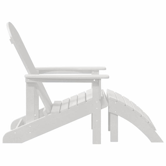 Adirondack-stol Hvit 82 x 74 x 92 cm HDPE