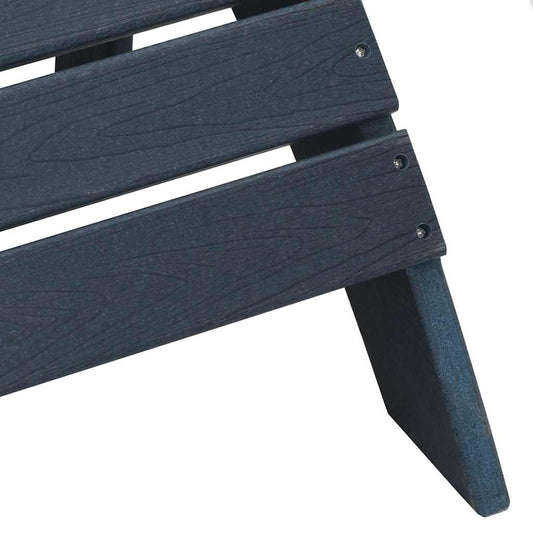 Adirondack-stol Marineblå 82 x 74 x 92 cm HDPE