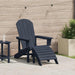 Adirondack-stol Marineblå 82 x 74 x 92 cm HDPE