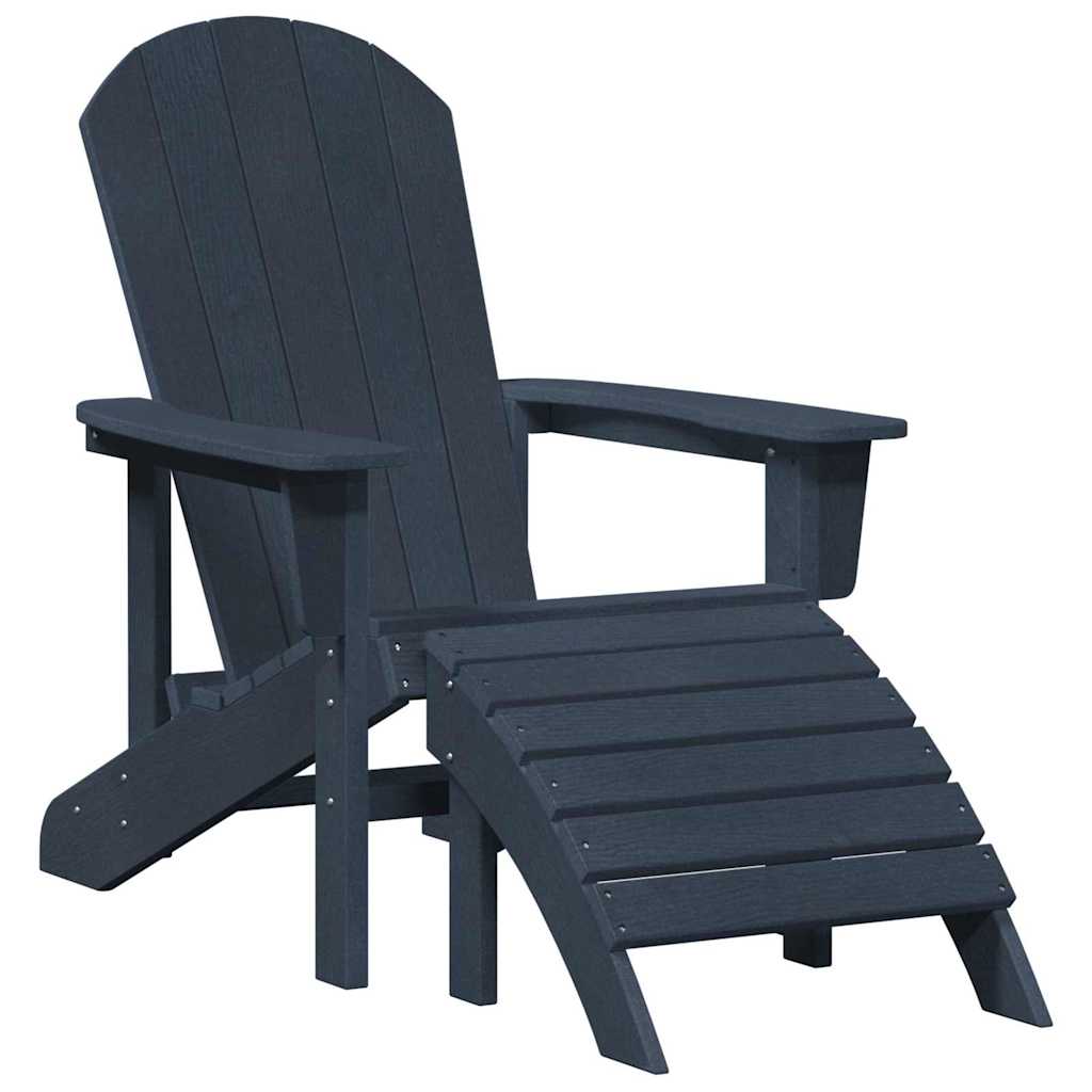 Adirondack-stol Marineblå 82 x 74 x 92 cm HDPE