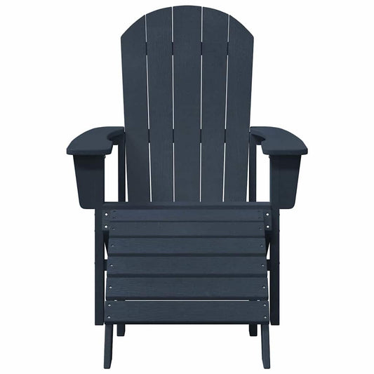 Adirondack-stol Marineblå 82 x 74 x 92 cm HDPE