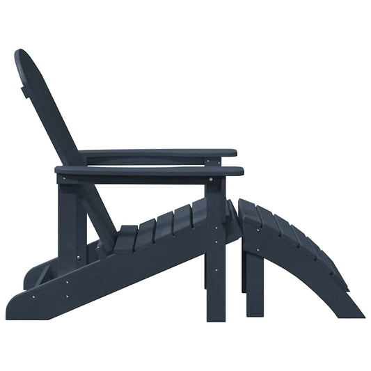 Adirondack-stol Marineblå 82 x 74 x 92 cm HDPE