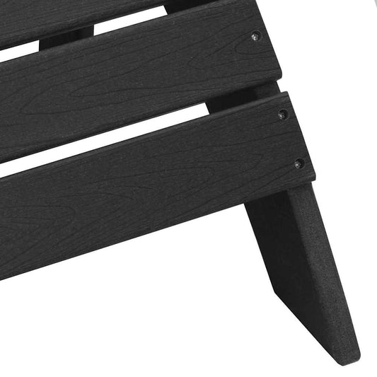 Adirondack-stol Svart 82 x 74 x 92 cm HDPE
