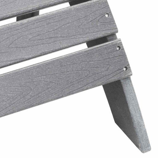 Adirondack-stol Lysegrå 82 x 74 x 92 cm HDPE