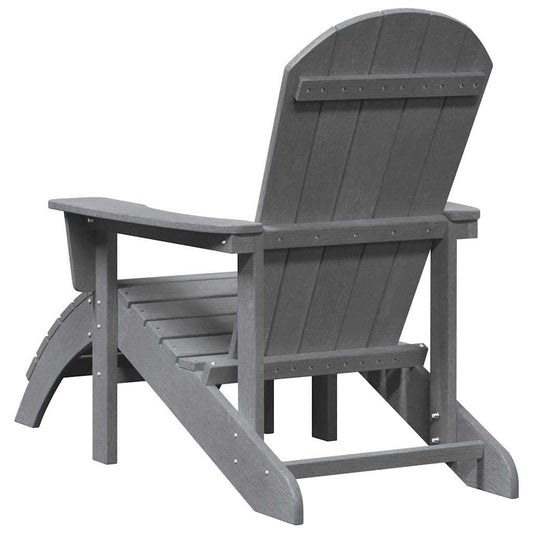 Adirondack-stol Lysegrå 82 x 74 x 92 cm HDPE