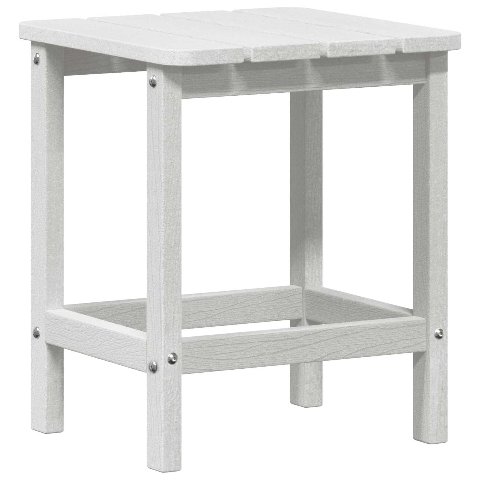 Sidetabell Hvit 38 x 38 x 46 cm Polyethylen vidaXL